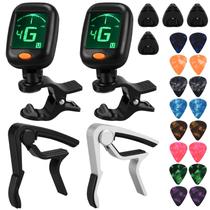 Conjunto de acessórios de guitarra FGBNM Guitar Tuner Capo com palhetas