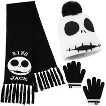 Conjunto de acessórios de inverno Disney Stitch Girls Beanie Scarf Gloves Conjunto de acessórios de inverno Disney Stitch Girls Beanie Scarf Gloves