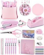 Conjunto de Acessórios de Mesa Vamrak Rosa Caixa de Presente de Material de Escritório