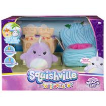 Conjunto de Acessórios de Praia em Pelúcia Squishville Mini-Squishmallows