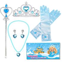 Conjunto de Acessórios de Princesa Elsa para Meninas - Fantasia Infantil