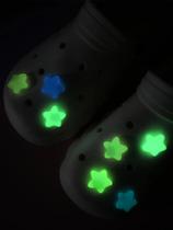 Conjunto De Acessórios Destacáveis Para Clogs Com Estrelas Que Brilham No Escuro, 7 Peças De Conjunto De Acessórios Destacáveis Para Clogs Com Estrelas Que Brilham No Escuro, 7 Peças De