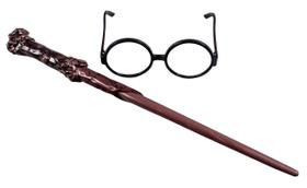Conjunto de acessórios: disfarce, fantasia e óculos de Harry Potter