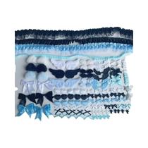 Conjunto De Acessórios DIY Em Renda Rosa 118 Pacote De Papelaria Série Cor Preta