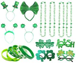 Conjunto de acessórios do Dia de São Patrício Atonofun 18 unidades para crianças Conjunto de acessórios do Dia de São Patrício Atonofun 18 unidades para crianças