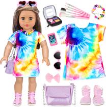 Conjunto de acessórios e roupas para bonecas American Girl de 18 polegadas