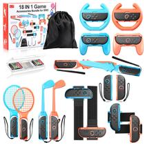 Conjunto de acessórios esportivos 18 em 1 para videogame Honghao Switch 2