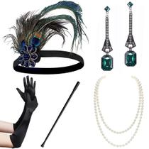 Conjunto de acessórios Flapper BABEYOND Gatsby Costume dos anos 1920