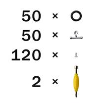 Conjunto de acessórios NC EBCO 414 unidades para boneco de ação G.I Joe de 3,75”