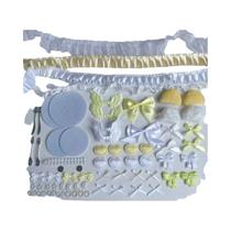 Conjunto De Acessórios Para Bolsa Com Laço Rosa E Renda, Material Colorido, Suporte Para Bolsa