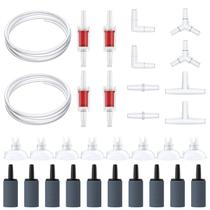 Conjunto de acessórios para bombas de ar de aquário Pawfly com tubo de 7,6 m Conjunto de acessórios para bombas de ar de aquário Pawfly com tubo de 7,6 m
