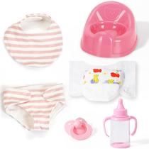 Conjunto de Acessórios para Boneca Bebê eDollable para Bonecas de 12" 6 peças
