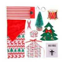 Conjunto De Acessórios Para Boneca De Natal De 30 CM, Roupas De Boneca Elfo, Brinquedos Para