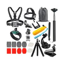 Conjunto De Acessórios Para Câmera De Ação GoPro Hero13 12 11 10 Xiaomi Yi Insta360 X4 X3 Com