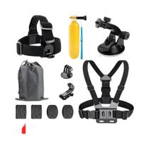 Conjunto De Acessórios Para Câmera GoPro Hero 13 12 11 10 9 8 7 6 5 4 3 Black Para DJI Insta360 - BOBIDEE