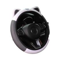 Conjunto De Acessórios Para Carro Feminino Com Tema De Gato Fofo, 3 Peças, Capa Respirável De Malha Conjunto De Acessórios Para Carro Feminino Com Tema De Gato Fofo, 3 Peças, Capa Respirável De Malha