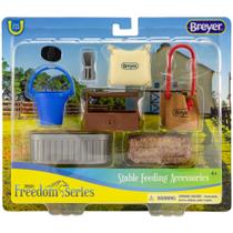 Conjunto de acessórios para cavalos Breyer Classics Stable Feeding