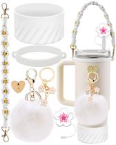 Conjunto de acessórios para copo Stanley Cup de 40 onças CHEMLLC White Conjunto de acessórios para copo Stanley Cup de 40 onças CHEMLLC White