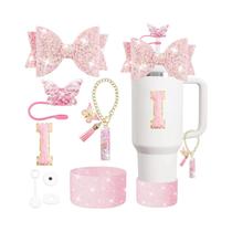 Conjunto De Acessórios Para Copo Térmico Stanley 30oz 40oz Com 8 Peças: Tampa Com Tampa De Canudo,