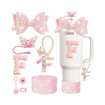 Conjunto De Acessórios Para Copo Térmico Stanley 30oz 40oz Com 8 Peças: Tampa Com Tampa De Canudo,