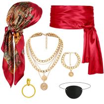 Conjunto de Acessórios para Fantasia CICOCI Pirata 6 Peças para Mulheres