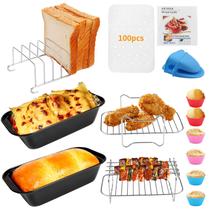 Conjunto de acessórios para fritadeira de ar comprimido, 15 unidades para Ninja DZ401 DZ201 Foodi