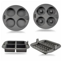 Conjunto de acessórios para fritadeiras em silicone com cupcake, donut, etc