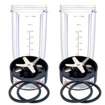 Conjunto de Acessórios para Liquidificador GahsElec com Copos de 950ml e Lâminas Conjunto de Acessórios para Liquidificador GahsElec com Copos de 950ml e Lâminas