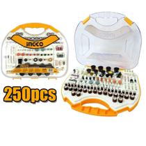 Conjunto De Acessorios Para Micro Retifica INGCO - 250 PEÇAS -AKMG2501