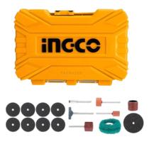 Conjunto de Acessórios para Micro Retífica INGCO com 32 Peças para Lixamento e Corte
