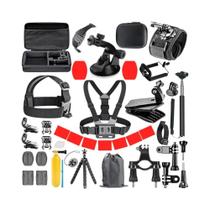 Conjunto De Acessórios Para Montagem GoPro Hero 13 12 11 10 9 8 7 6 5 4 3 Black Para Câmera De Ação