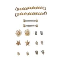 Conjunto De Acessórios Para Sapatos Femininos Com 14 Peças: Flor De Cinco Pétalas, Estrela-do-mar, Conjunto De Acessórios Para Sapatos Femininos Com 14 Peças: Flor De Cinco Pétalas, Estrela-do-mar,