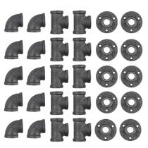 Conjunto de acessórios para tubos Niubid 30 Pack 1/2 polegada de ferro fundido Conjunto de acessórios para tubos Niubid 30 Pack 1/2 polegada de ferro fundido