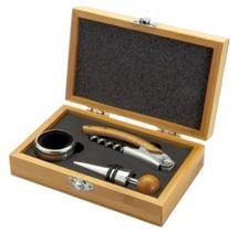 Conjunto De Acessórios Para Vinho 3 Peças Estojo Mimo Style