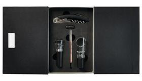 Conjunto de Acessórios Para Vinho Welf 05 Peças Com Estojo