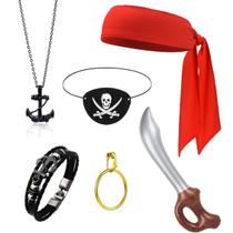 Conjunto de acessórios Pirate FUEAWIM Pirate Bandana, 6 unidades Conjunto de acessórios Pirate FUEAWIM Pirate Bandana, 6 unidades