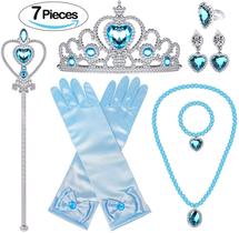 Conjunto de acessórios Princess Dress Up Tacobear para meninas azul Conjunto de acessórios Princess Dress Up Tacobear para meninas azul
