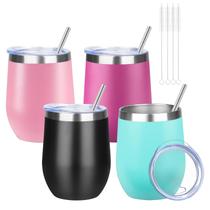 Conjunto de aço inoxidável de parede dupla YEBTS Life de 12 onças Conjunto de aço inoxidável de parede dupla YEBTS Life de 12 onças