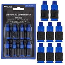 Conjunto de acopladores de conexão rápida com mangueira de ar Master Elite 8 unidades