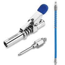 Conjunto de acopladores de pistola de graxa WORKPRO Quick Release com mangueira e agulha