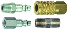 Conjunto de acopladores de plugue NPT Tru-Flate 13-203 1/4" I/M x 1/4"