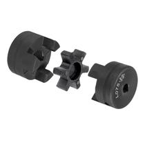 Conjunto de acoplamento uxcell L075 Flexível L-Jaw de 3 peças com borracha