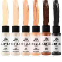 Conjunto de acrílico Paint PHOENIX Skin Tone 6x59ml Flesh Colors Conjunto de acrílico Paint PHOENIX Skin Tone 6x59ml Flesh Colors