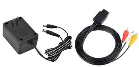 Conjunto de adaptador de fonte de alimentação AC e cabo AV para SNES Revolt Gamer Conjunto de adaptador de fonte de alimentação AC e cabo AV para SNES Revolt Gamer