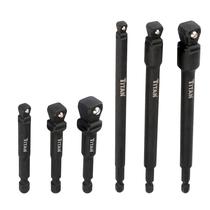 Conjunto de Adaptador de Soquete e Extensão Titan Tools 49036 - 6 Peças