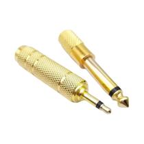 Conjunto De Adaptadores De Áudio De 6,5mm Para 3,5mm, Pacote Com 2, 1/4 De Polegada Para 1/8 De