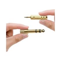 Conjunto De Adaptadores De Áudio De 6,5mm Para 3,5mm, Pacote Com 2, 1/4 De Polegada Para 1/8 De