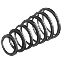Conjunto de adaptadores de filtro Step Up Rings Neewer 49-77mm Alumínio