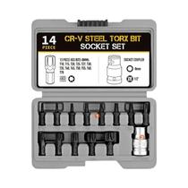 Conjunto De Adaptadores De Impacto Apollo pro De 1/4-1/2 Polegada Em Aço CrV Com Catraca E Luva