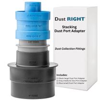 Conjunto de adaptadores de porta de poeira ROCKLER Dust Right Stacking (3 peças)